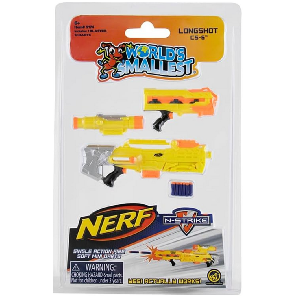 WORLDS SMALLEST WORLDS SMALLEST NERF BLASTERS