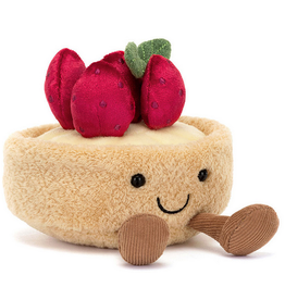 JELLY CAT AMUSEABLES FLEURETTE TARTE AUX FRAISES