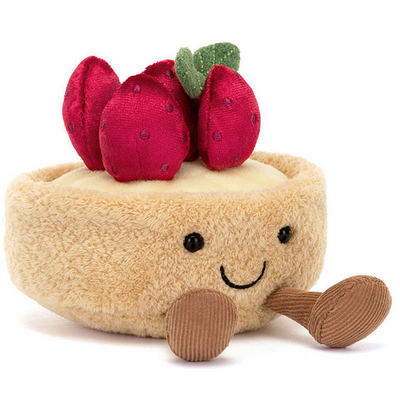 JELLY CAT AMUSEABLES FLEURETTE TARTE AUX FRAISES