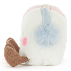 JELLY CAT AMUSEABLES TOASTIE PINK AND WHITE MARSHMALLOWS