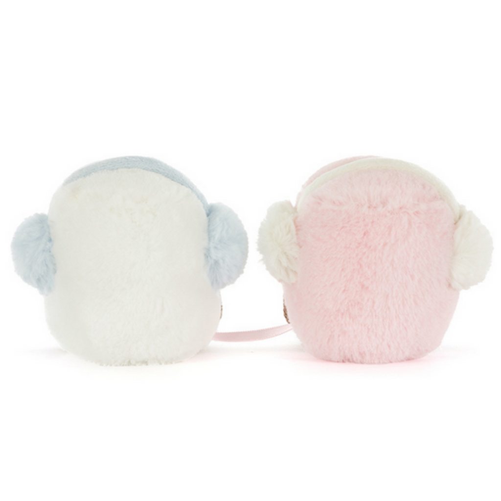 JELLY CAT AMUSEABLES TOASTIE PINK AND WHITE MARSHMALLOWS