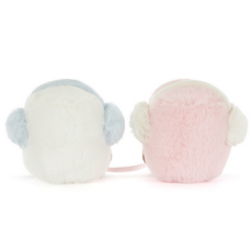 JELLY CAT AMUSEABLES TOASTIE PINK AND WHITE MARSHMALLOWS