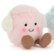 JELLY CAT AMUSEABLES TOASTIE PINK AND WHITE MARSHMALLOWS
