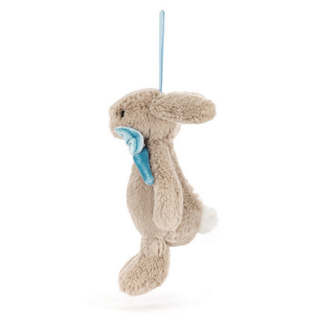 JELLY CAT BASHFUL BUNNY BEIGE ORNAMENT