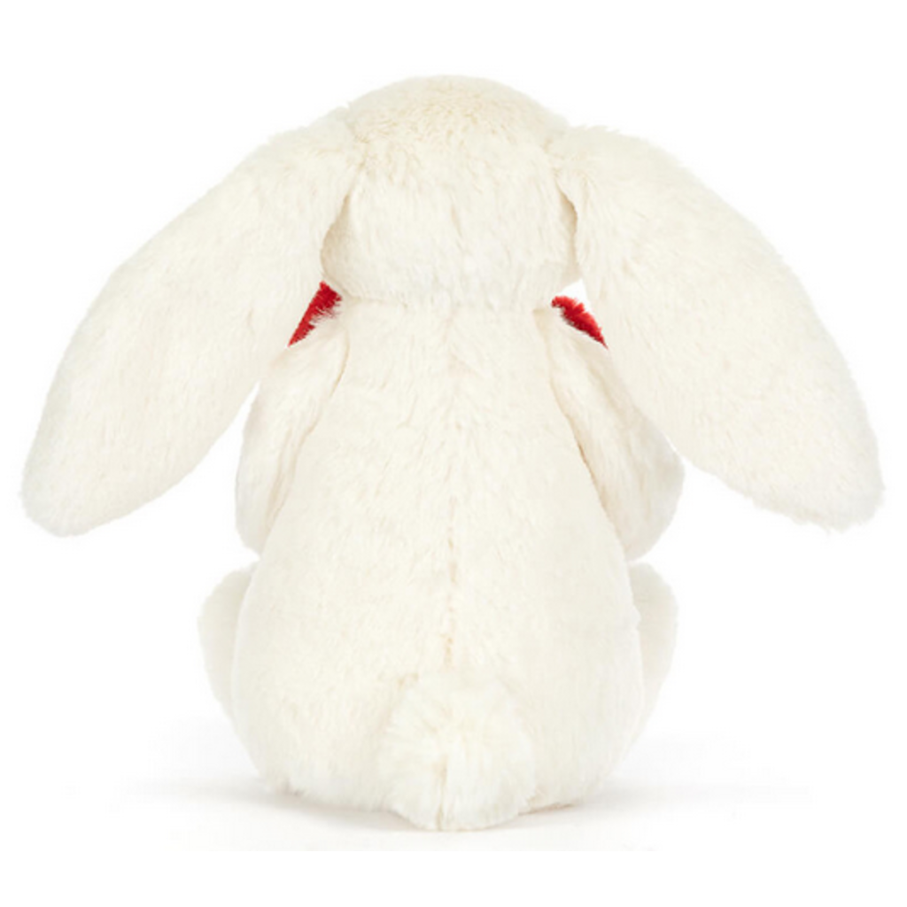 JELLY CAT BASHFUL RED LOVE HEART BUNNY