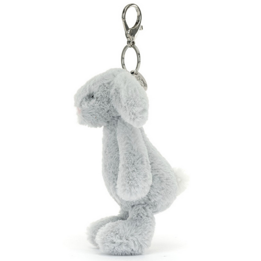 JELLY CAT BASHFUL BUNNY SILVER BAG CHARM