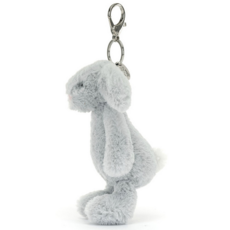 JELLY CAT BASHFUL BUNNY SILVER BAG CHARM