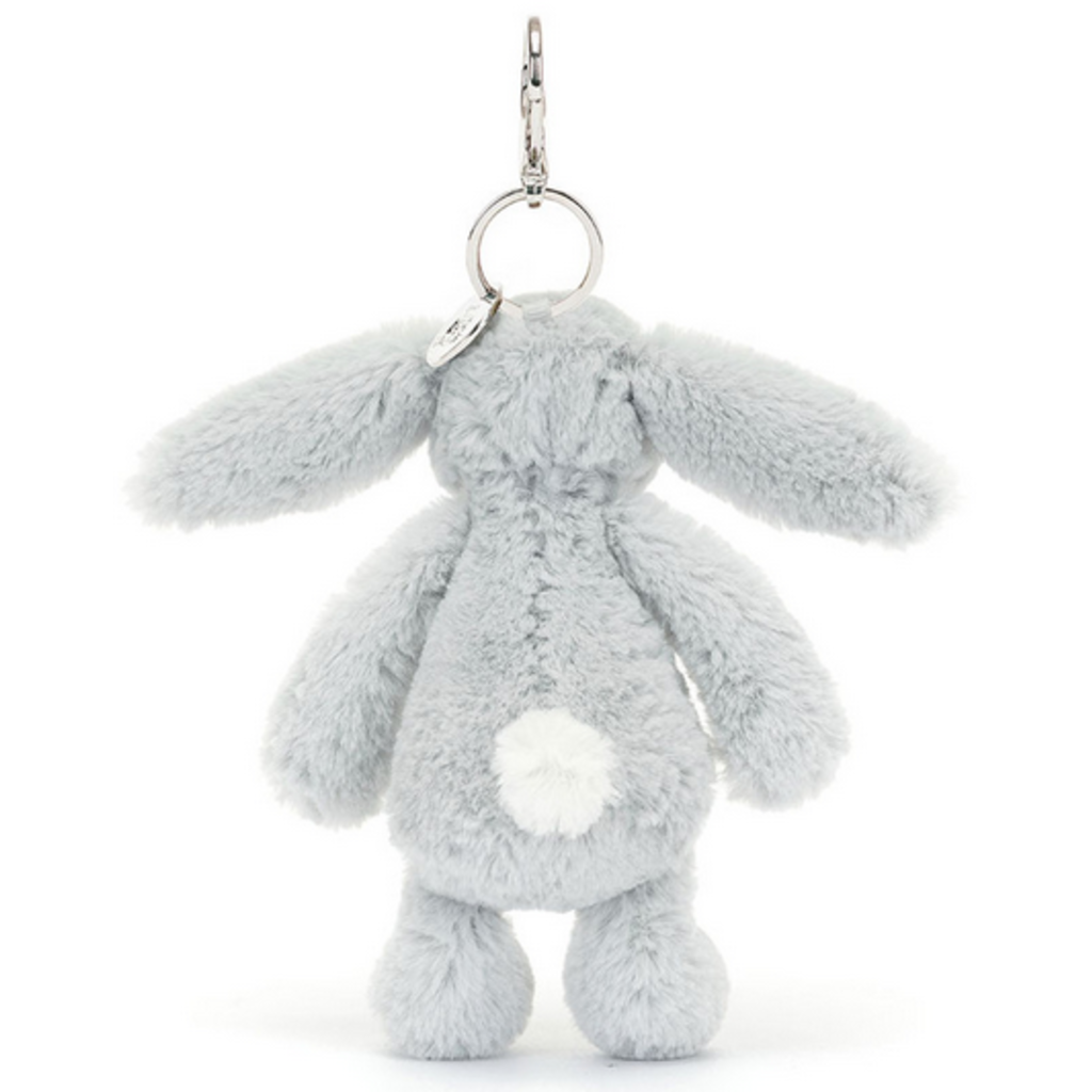 JELLY CAT BASHFUL BUNNY SILVER BAG CHARM