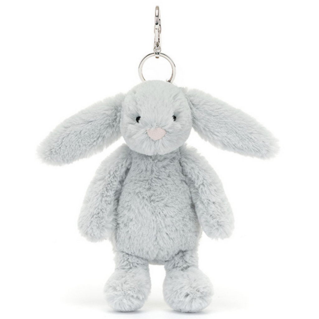 JELLY CAT BASHFUL BUNNY SILVER BAG CHARM