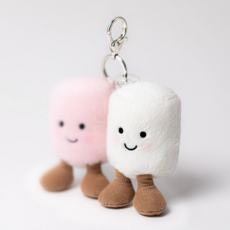 JELLY CAT AMUSEABLES PAIR OF MARSHMALLOWS BAG CHARM