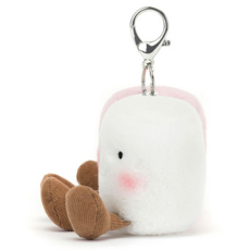 JELLY CAT AMUSEABLES PAIR OF MARSHMALLOWS BAG CHARM