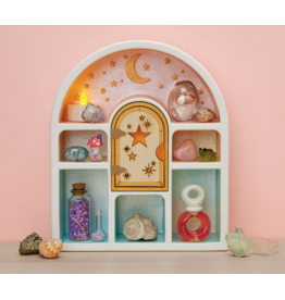 BRIGHT STRIPES WISH CRAFT PAINT A CURIO SHELF