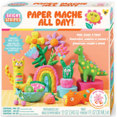 BRIGHT STRIPES PAPER MACHE ALL DAY