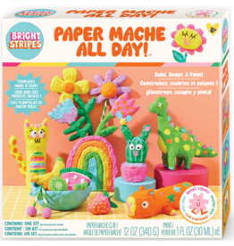 BRIGHT STRIPES PAPER MACHE ALL DAY