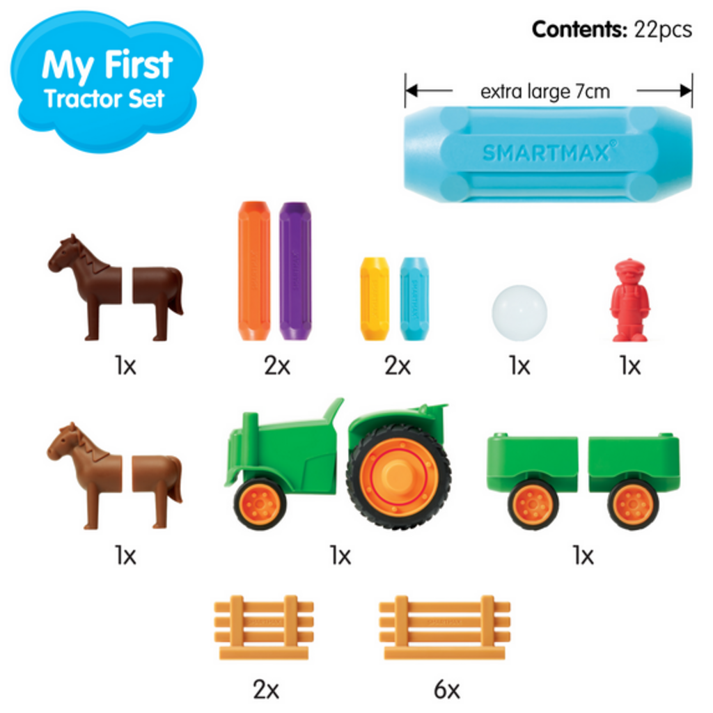 SMART TOYS AND GAMES SMARTMAX MY FIRST TRACTOR SET