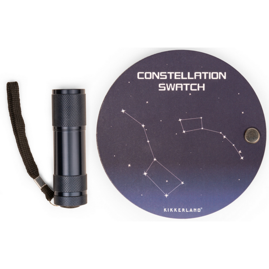 KIKKERLAND CONSTELLATION SWATCH BOOK & UV FLASHLIGHT