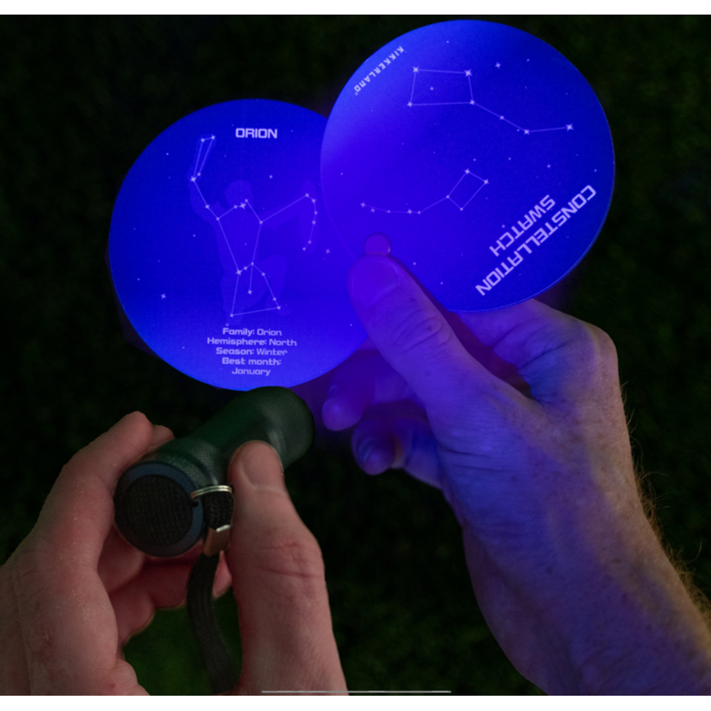 KIKKERLAND CONSTELLATION SWATCH BOOK & UV FLASHLIGHT