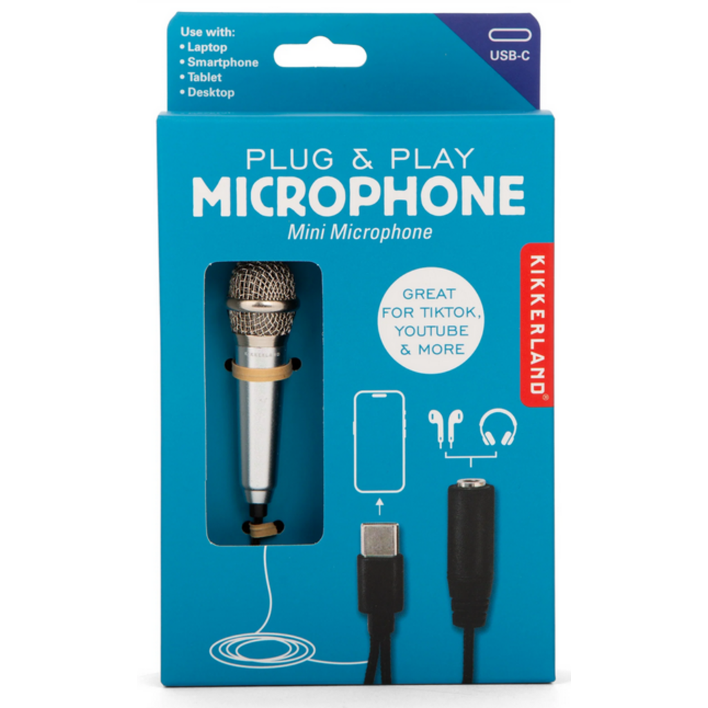 KIKKERLAND PLUG & PLAY MICROPHONE