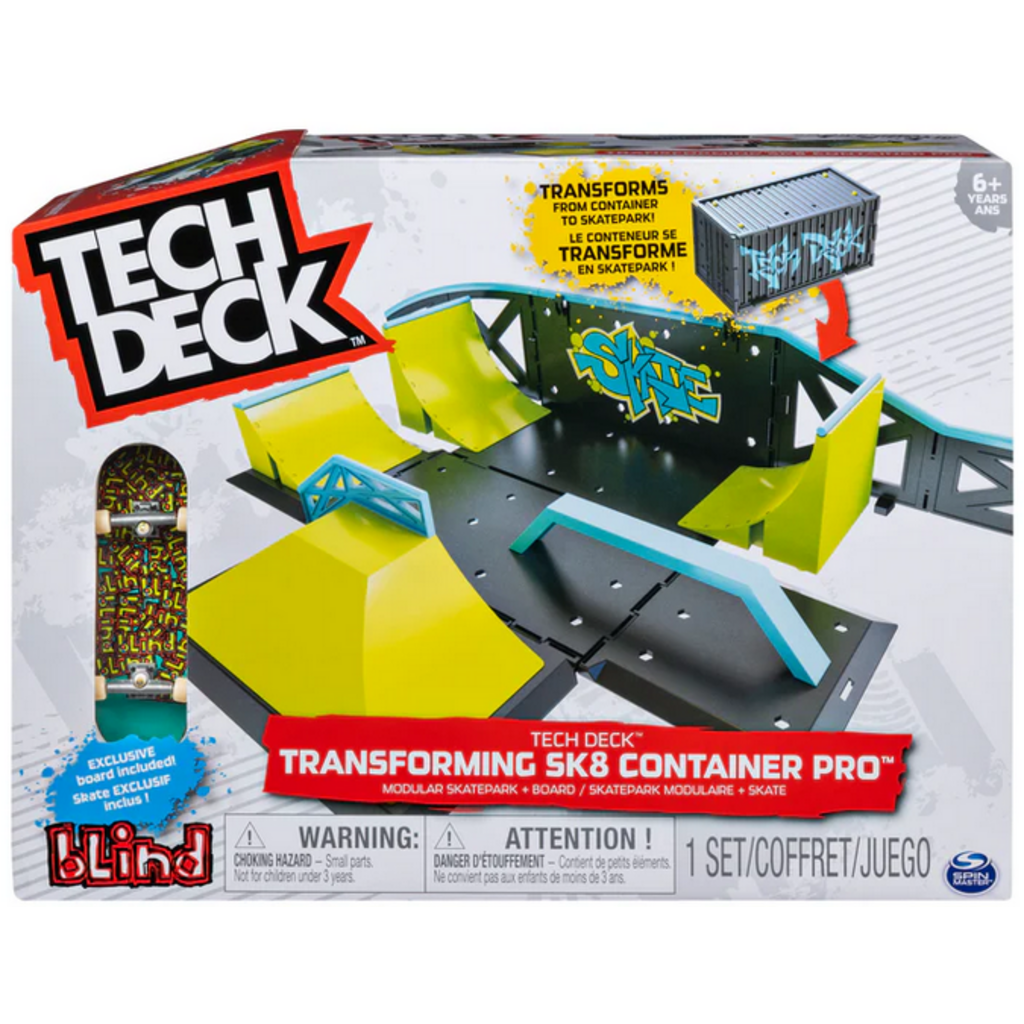 TECH DECK TECH DECK TRANSFORMING SK8 CONTAINER PRO