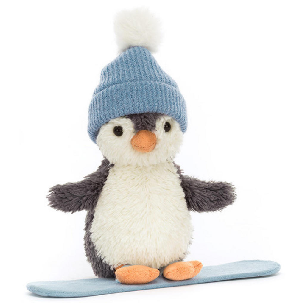 JELLY CAT PEANUT PENGUIN SNOWBOARDING