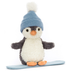 JELLY CAT PEANUT PENGUIN SNOWBOARDING