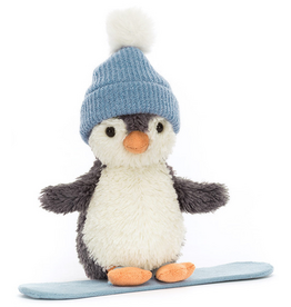 JELLY CAT PEANUT PENGUIN SNOWBOARDING