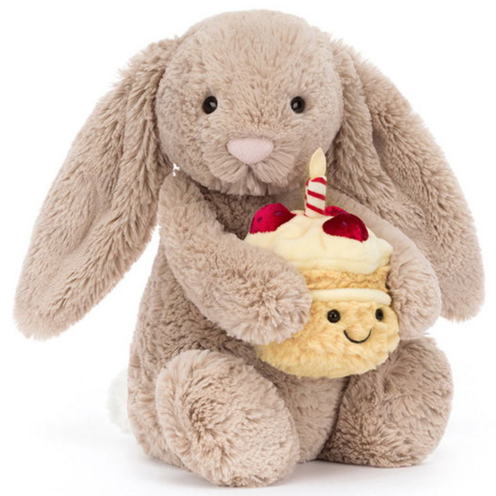 JELLY CAT BASHFUL BEIGE BUNNY BIRTHDAY