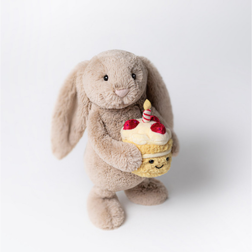 JELLY CAT BASHFUL BEIGE BUNNY BIRTHDAY