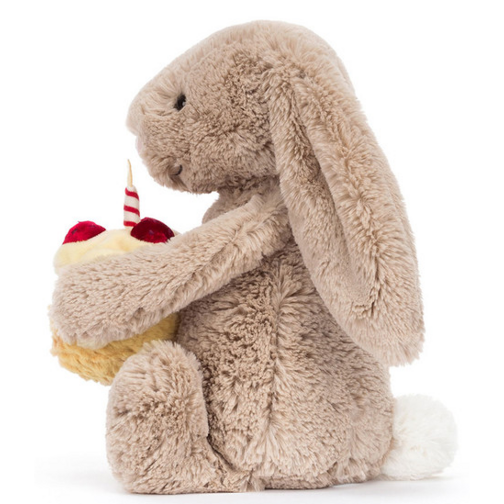 JELLY CAT BASHFUL BEIGE BUNNY BIRTHDAY