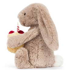 JELLY CAT BASHFUL BEIGE BUNNY BIRTHDAY