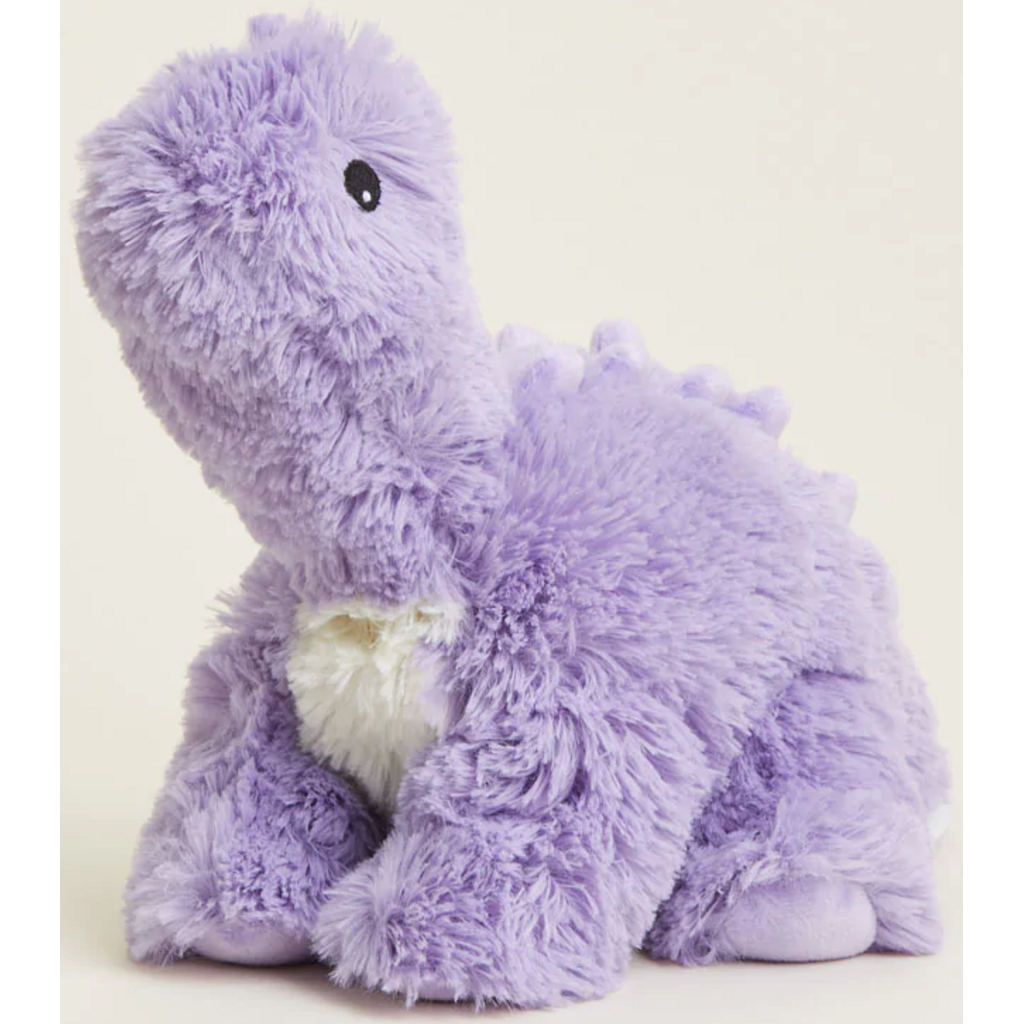 WARMIES WARMIES PLUSH PURPLE LONG NECK DINOSAUR
