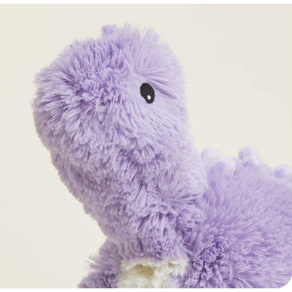 WARMIES WARMIES PLUSH PURPLE LONG NECK DINOSAUR
