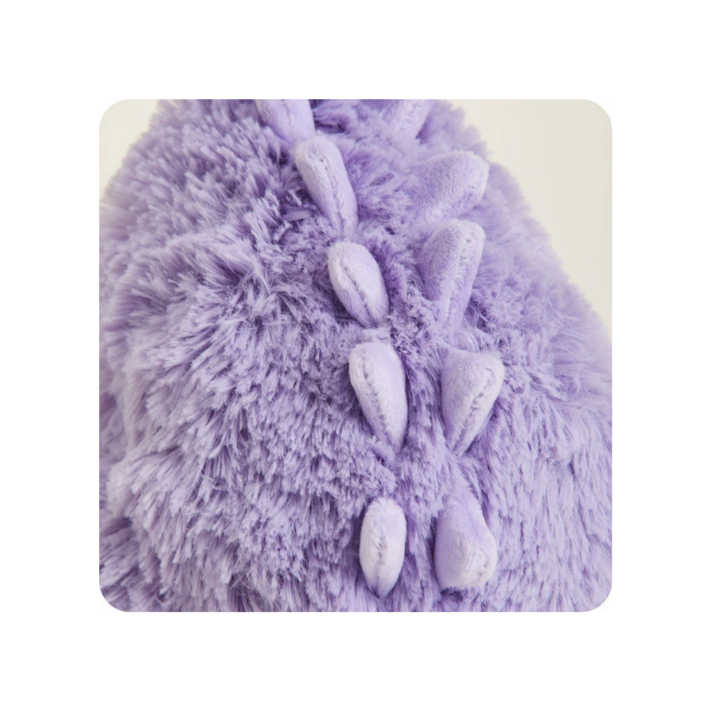 WARMIES WARMIES PLUSH PURPLE LONG NECK DINOSAUR