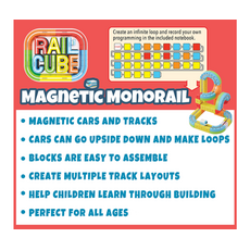 RAIL CUBE RAIL CUBE MAGNETIC MONORAIL DELUXE