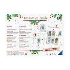 RAVENSBURGER USA CHRISTMAS PUZZLE ADVENT CALENDAR CHRISTMAS AROUND THE WORLD