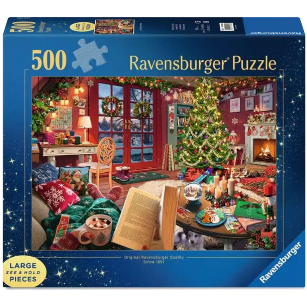 RAVENSBURGER USA COZY CHRISTMAS RETREAT 500 PC PUZZLE
