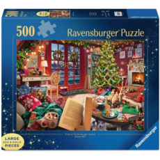RAVENSBURGER USA COZY CHRISTMAS RETREAT 500 PC PUZZLE