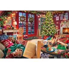 RAVENSBURGER USA COZY CHRISTMAS RETREAT 500 PC PUZZLE