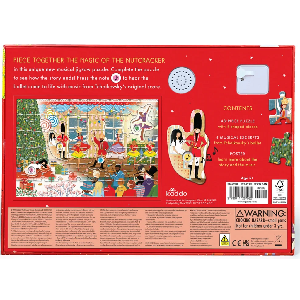 QUARTO THE STORY ORCHESTRA MUSICAL PUZZLE THE NUTCRACKER 48 PC PUZZLE