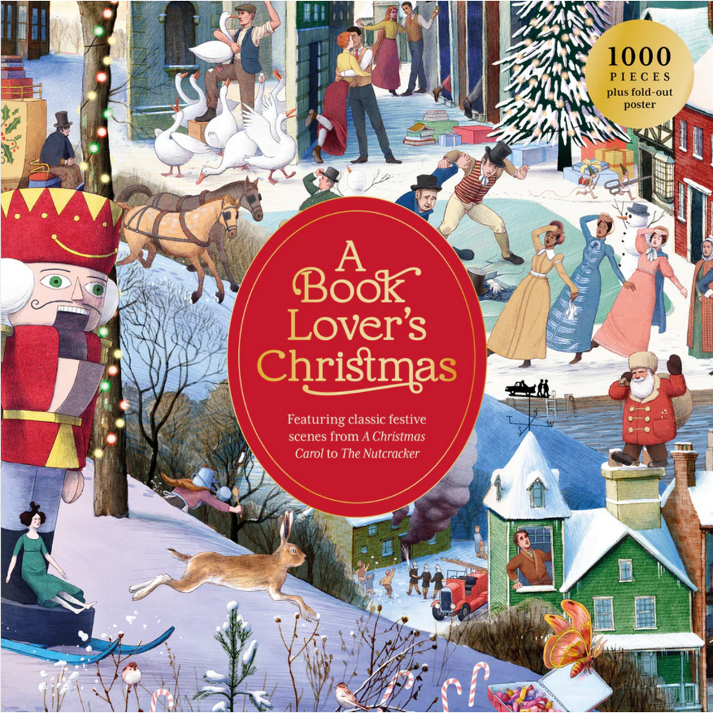 LAURENCE KING PUBLISHING BOOK LOVERS CHRISTMAS 1000 PC PUZZLE