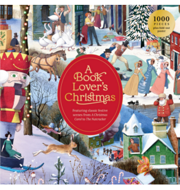 LAURENCE KING PUBLISHING BOOK LOVERS CHRISTMAS 1000 PC PUZZLE