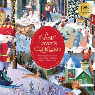 LAURENCE KING PUBLISHING BOOK LOVERS CHRISTMAS 1000 PC PUZZLE