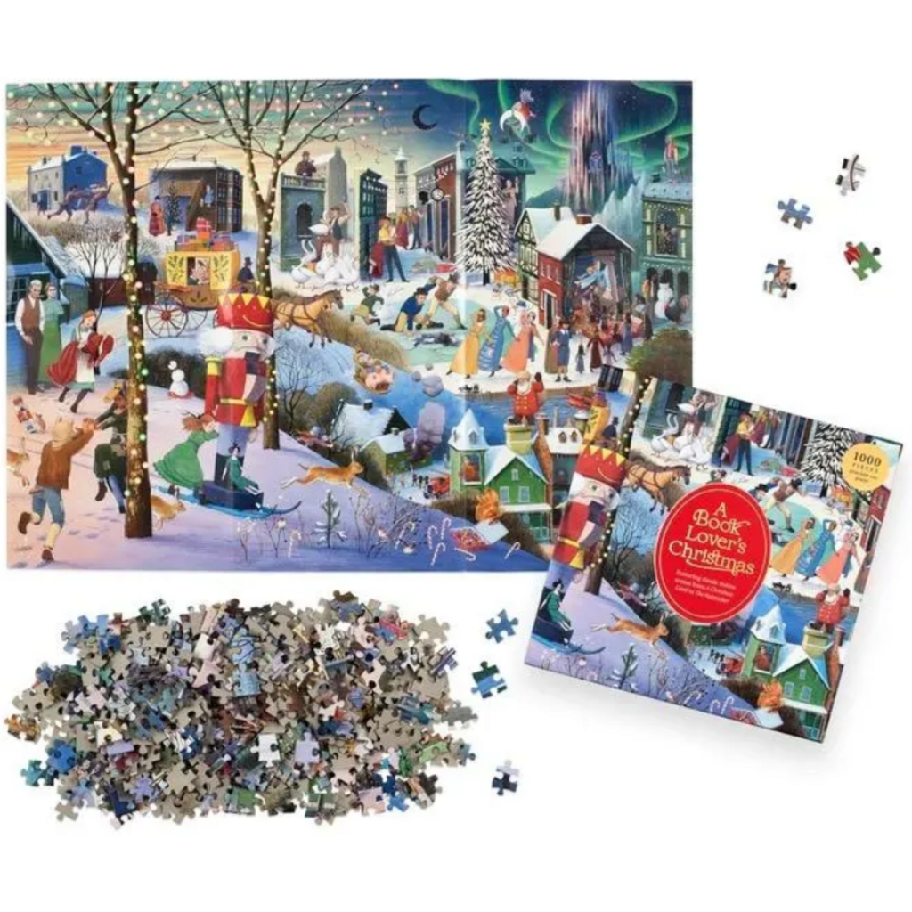 LAURENCE KING PUBLISHING BOOK LOVERS CHRISTMAS 1000 PC PUZZLE
