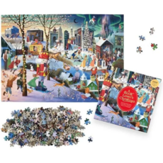 LAURENCE KING PUBLISHING BOOK LOVERS CHRISTMAS 1000 PC PUZZLE