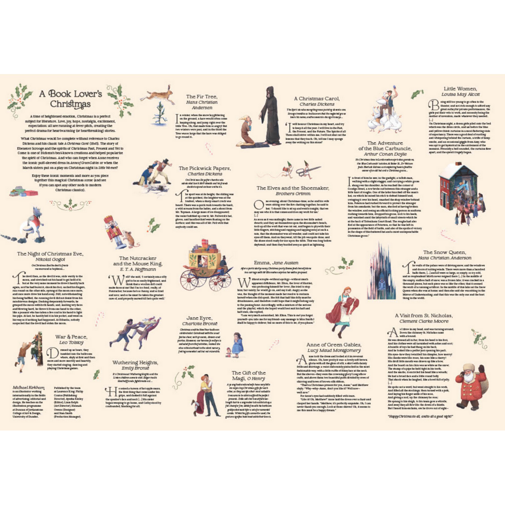 LAURENCE KING PUBLISHING BOOK LOVERS CHRISTMAS 1000 PC PUZZLE