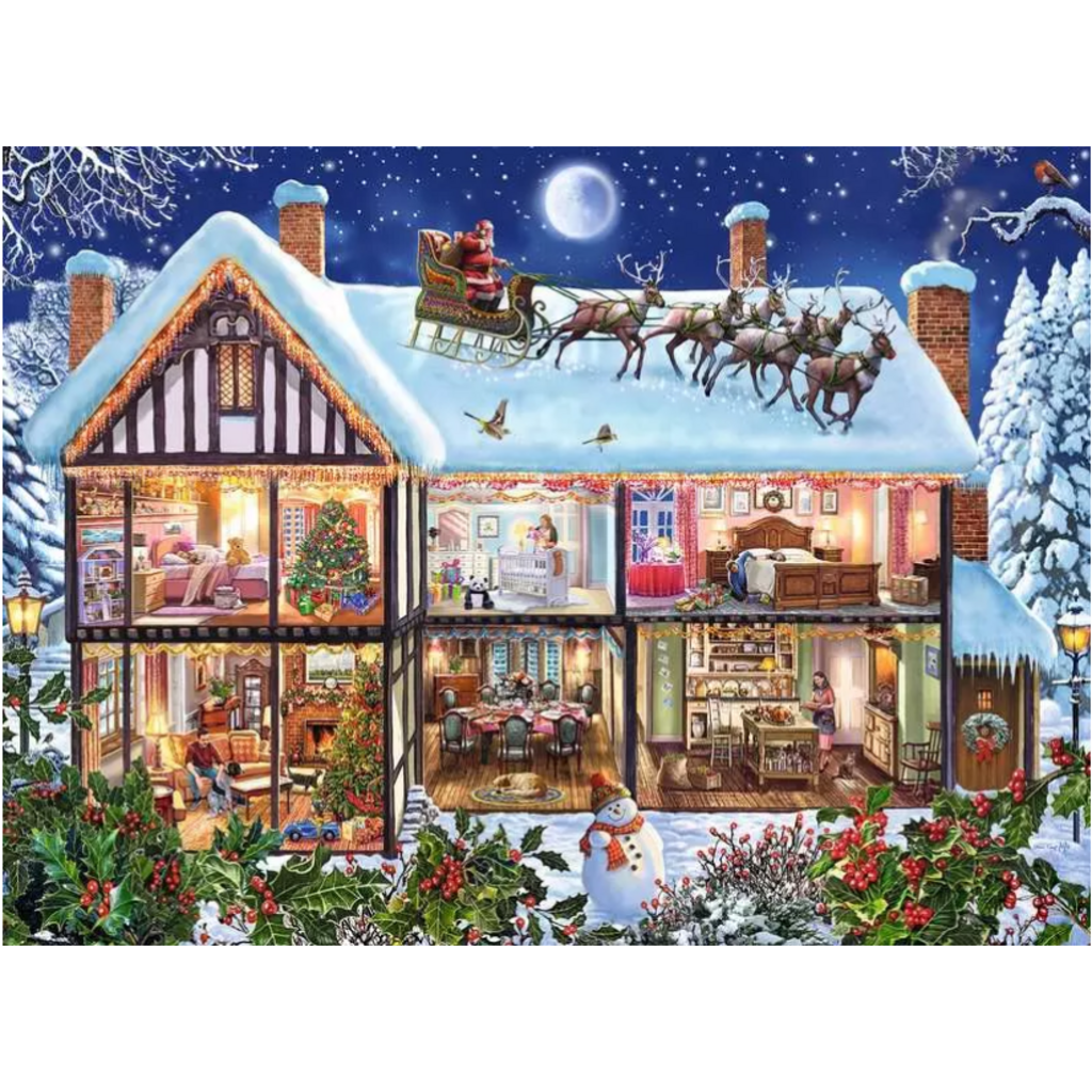RAVENSBURGER USA CHRISTMAS AT HOME 100 PC PUZZLE**