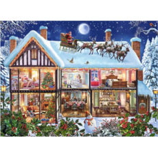 RAVENSBURGER USA CHRISTMAS AT HOME 100 PC PUZZLE**