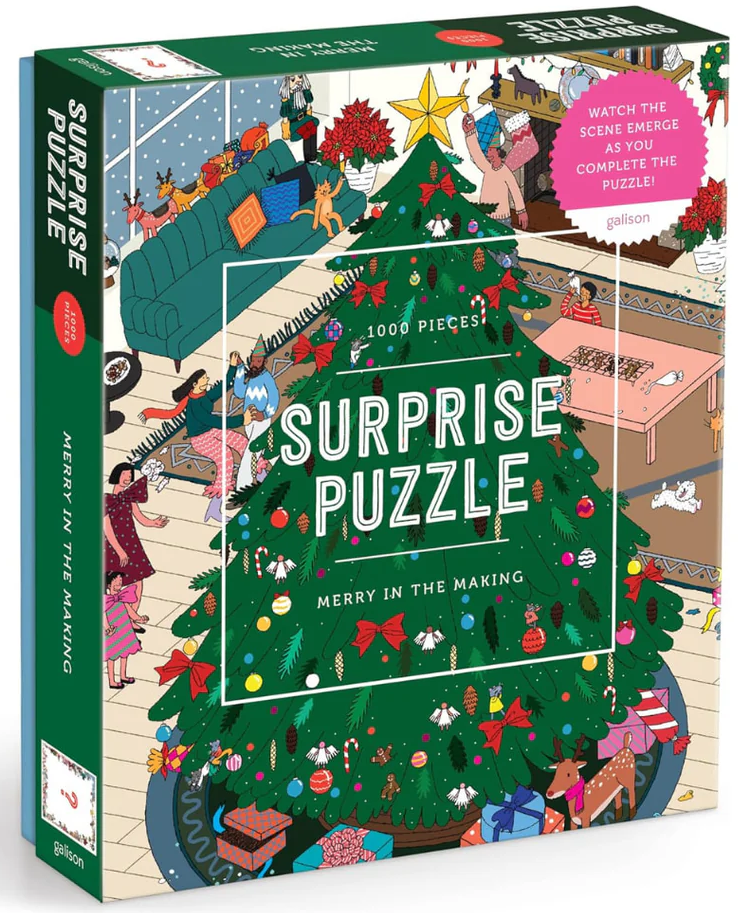 MERRY IN THE MAKING 1000 PC SURPRISE PUZZLE