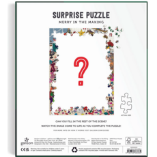 GALISON MERRY IN THE MAKING 1000 PC SURPRISE PUZZLE