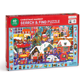 MUDPUPPY CHRISTMAS MARKET 64 PC PUZZLE